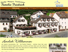 Tablet Screenshot of gasthof-friedrich.de